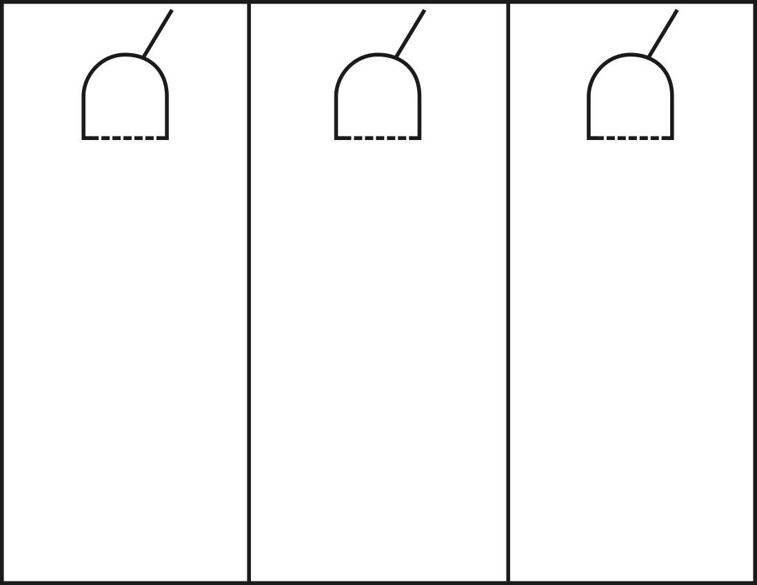 Blank Door Hanger Colouring Pages Picture